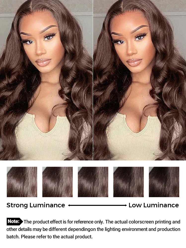 CurlyMe Mocha Mousse Pre Cut Glueless Lace Body Wave Wear Go Wig - Image 11