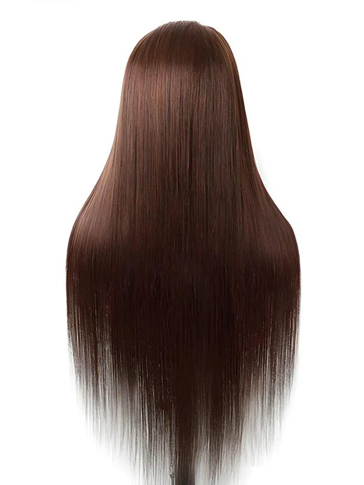 CurlyMe Mocha Mousse Color Pre Cut Glueless Lace Straight Wear Go Wig - Image 5
