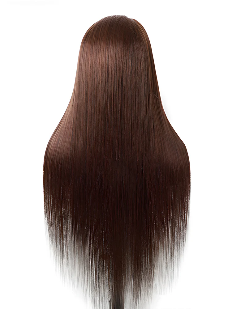 CurlyMe Straight Mocha Mousse Color Human Hair Undetectable Lace Front Wigs Pre Plucked - Image 4