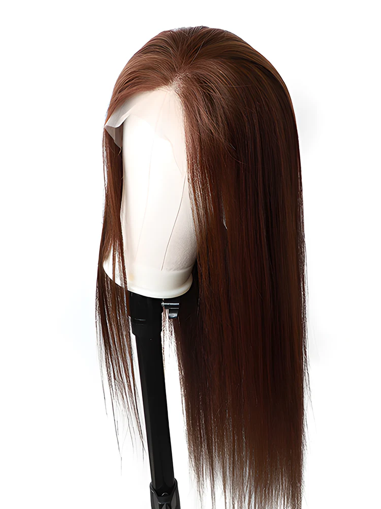 CurlyMe Straight Mocha Mousse Color Human Hair Undetectable Lace Front Wigs Pre Plucked - Image 6
