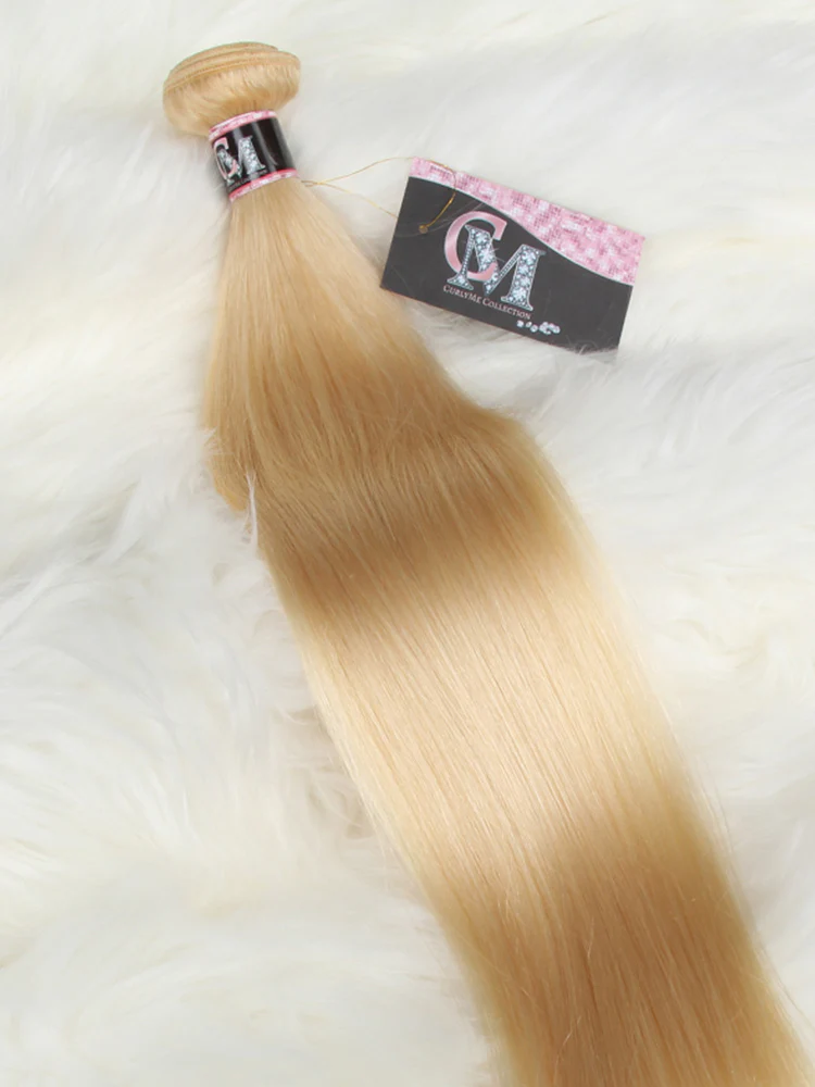613 Blonde Color Straight Virgin Hair Bundles Deal 1/3/4Pcs - Image 3