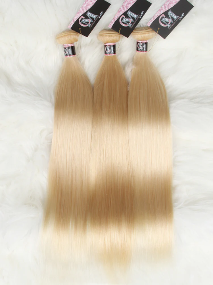 613 Blonde Color Straight Virgin Hair Bundles Deal 1/3/4Pcs - Image 5