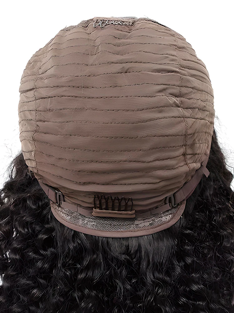 CurlyMe Kinky Curly No Lace Wigs Full Machine Made Wigs With Bangs Affordable Hair - Image 8