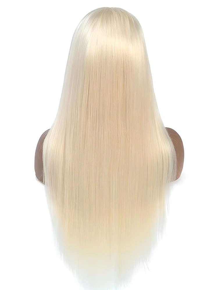 CurlyMe 613 Blonde Lace Front Wigs Straight Human Hair Wigs 13x4 Skin Melt Lace - Image 13