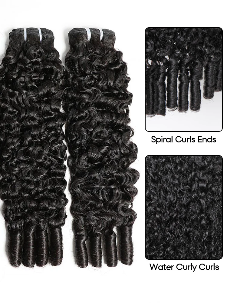 Burmese Curly Natural Black Hair Bundles 1/3/4Pcs | Hair Extensions - Image 5