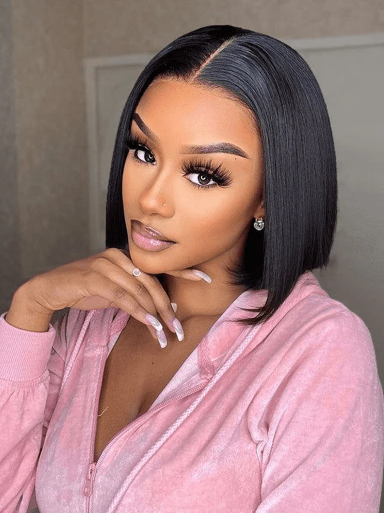 CurlyMe 7x5 HD Lace Glueless Bob Wigs Wear Go Pre Cut Lace Human Hair Wigs - Image 10