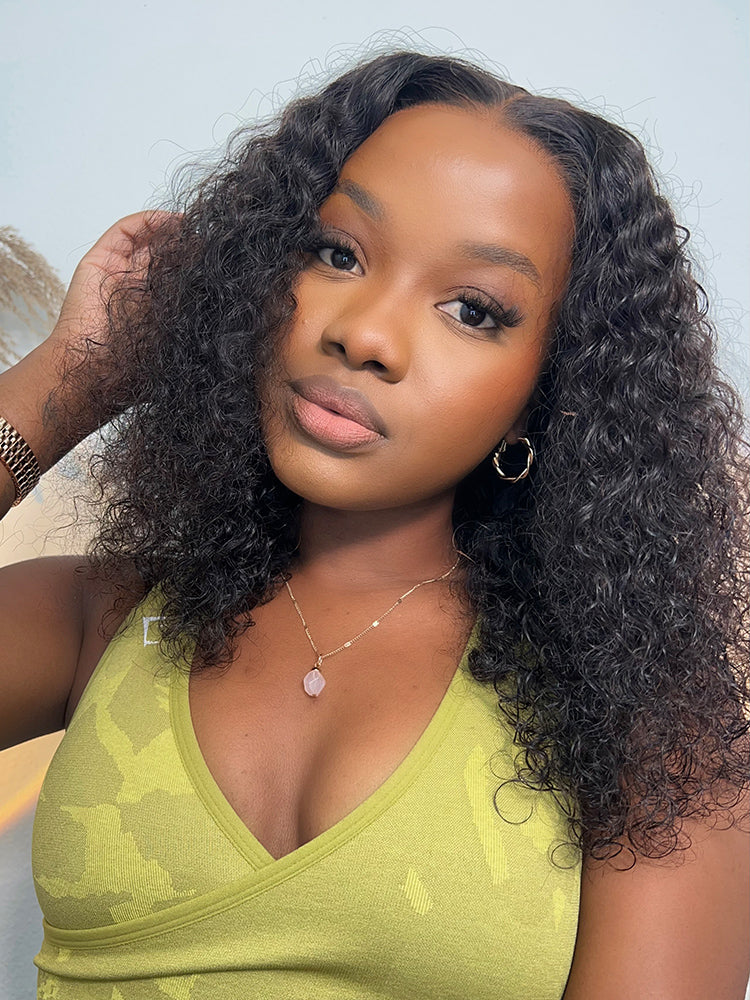 CurlyMe 7x5 HD Lace Glueless Bob Wigs Wear Go Pre Cut Lace Human Hair Wigs - Image 11