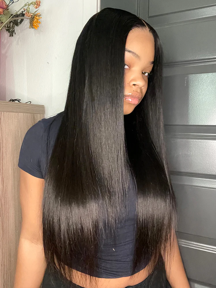CurlyMe Pre-Cut HD Lace Glueless Straight Wig Wear Go Pre Cut Lace Closure Wig - Image 3