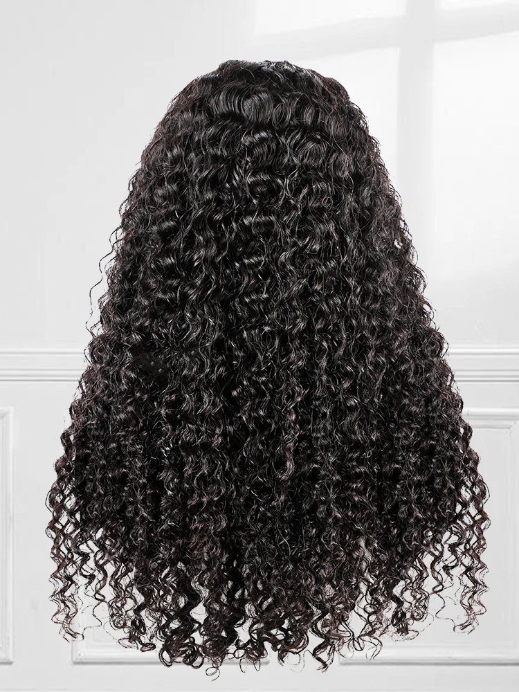 CurlyMe 3C Edges Wear Go Glueless Water Wave Wig With Sweet Curly Babyhair - Image 5