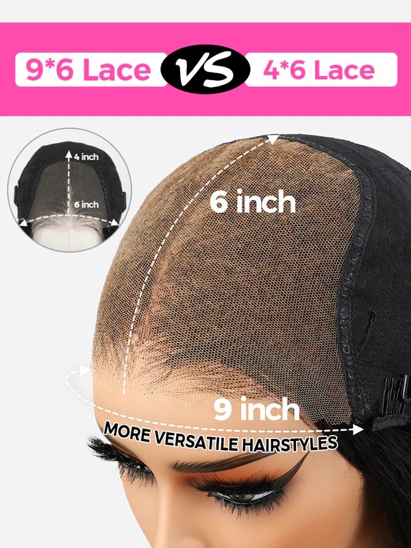 CurlyMe Pre-cut 9x6 Lace M-cap Wear Go Glueless Mini Knots Straight Hair Highlight Wig Pre-plucked - Image 4