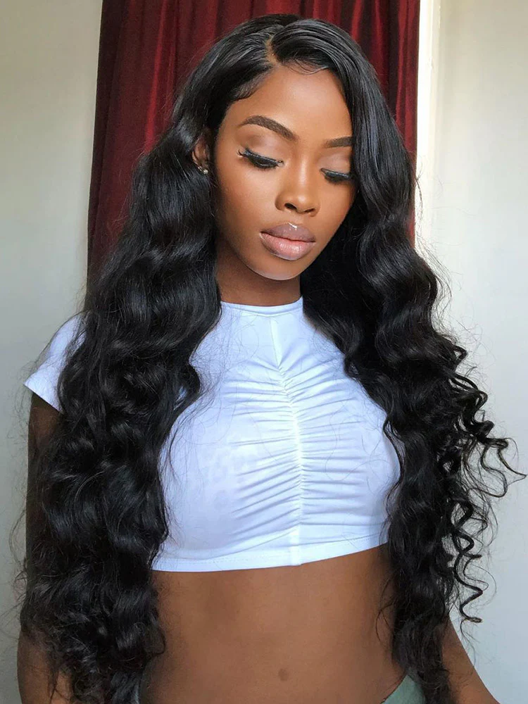 CurlyMe 9x6 HD Lace M-cap Wear Go Glueless Mini Knots Body Wave Hair Pre-cut Lace Front Wig Pre-plucked - Image 5