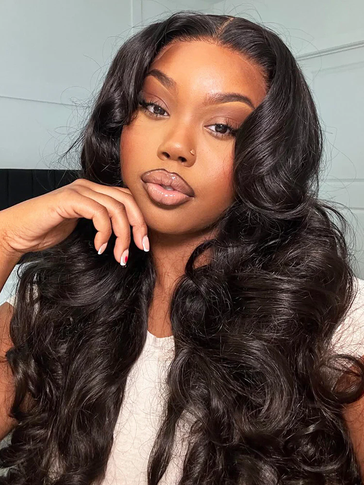 CurlyMe 360 Fit Pre-Cut Lace Wear Go Pre-Bleached Body Wave Human Hair Pre-Plucked Wig - Image 12