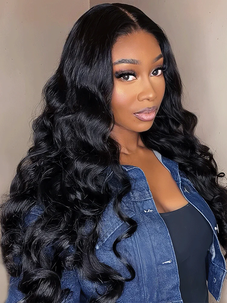 CurlyMe Bleached Knots Body Wave 13x4/13x6 HD Lace Frontal Wig 100% Human Hair Wear Go Wig - Image 11