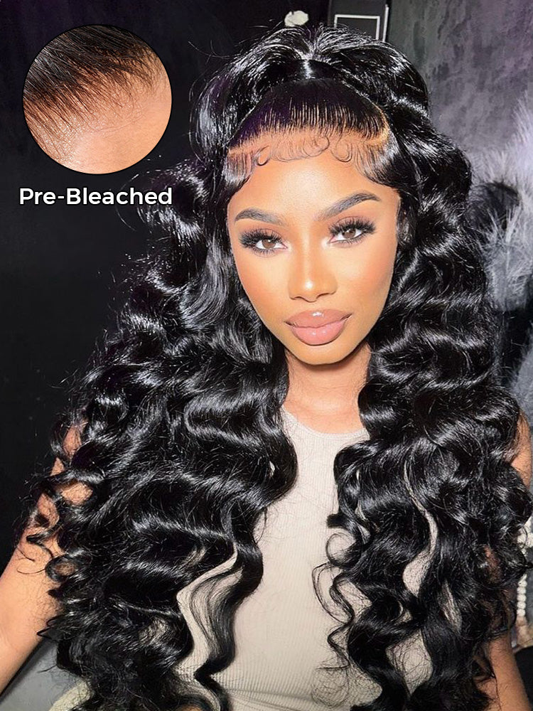 CurlyMe Bleached Knots Body Wave 13x4/13x6 HD Lace Frontal Wig 100% Human Hair Wear Go Wig - Image 3