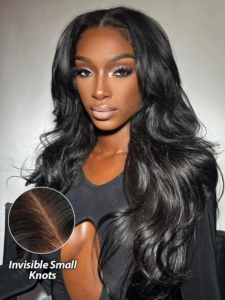 CurlyMe Bleached Knots Body Wave 13x4/13x6 HD Lace Frontal Wig 100% Human Hair Wear Go Wig - Image 5