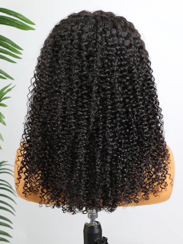 CurlyMe Pre-bleached Knots Wear Go Glueless Wig Pre-cut 7x5 HD Lace Kinky Curly Human Hair - Image 6