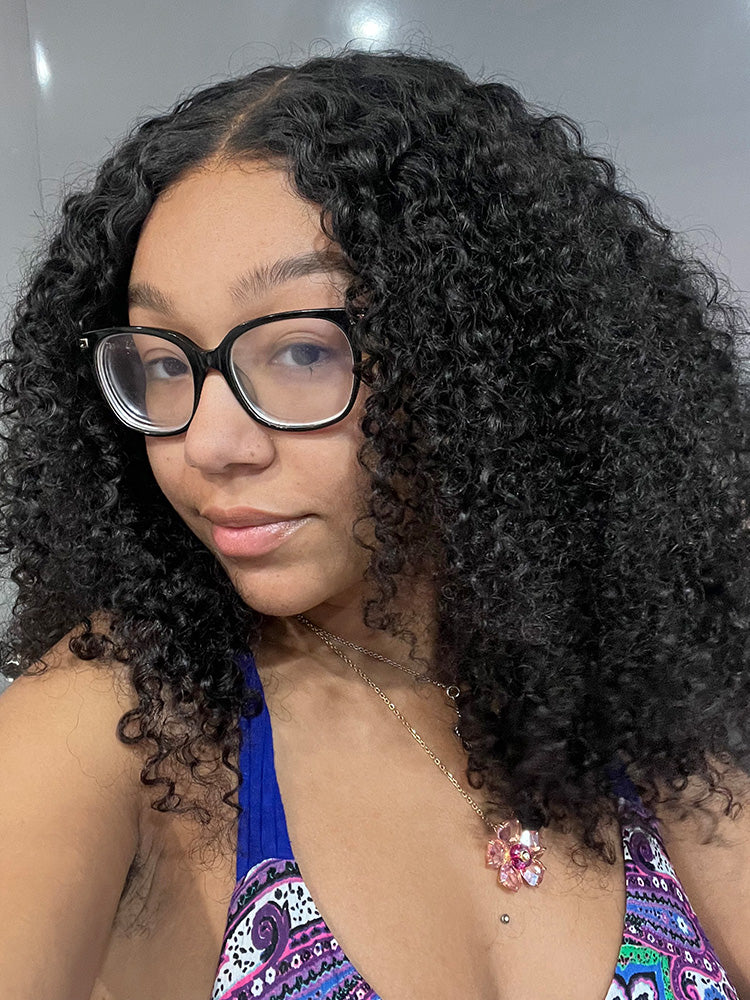 CurlyMe Pre Cut 13x4 HD Lace Kinky Curly Wear Go Glueless Wig Human Hair Wigs - Image 11