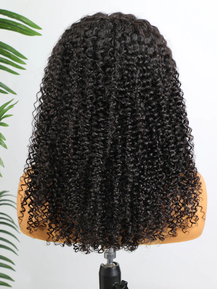 CurlyMe Pre Cut 13x4 HD Lace Kinky Curly Wear Go Glueless Wig Human Hair Wigs - Image 9