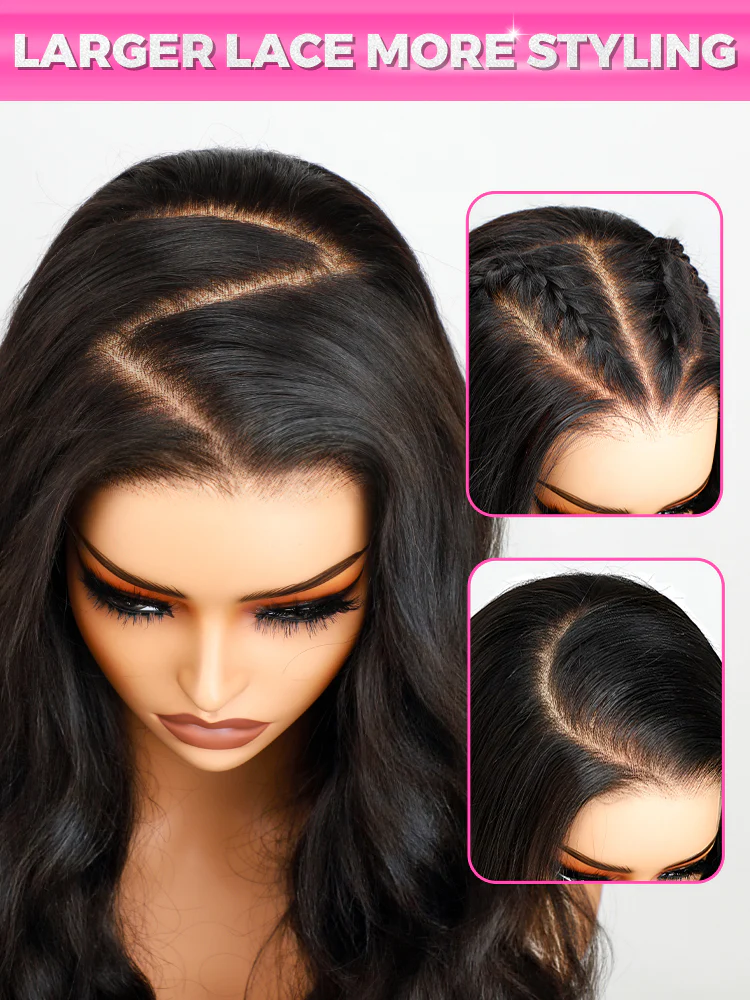 CurlyMe Pre Bleached Straight Glueless Bob Wig Pre Cut 7x5 HD Lace Wear Go Wig - Image 11