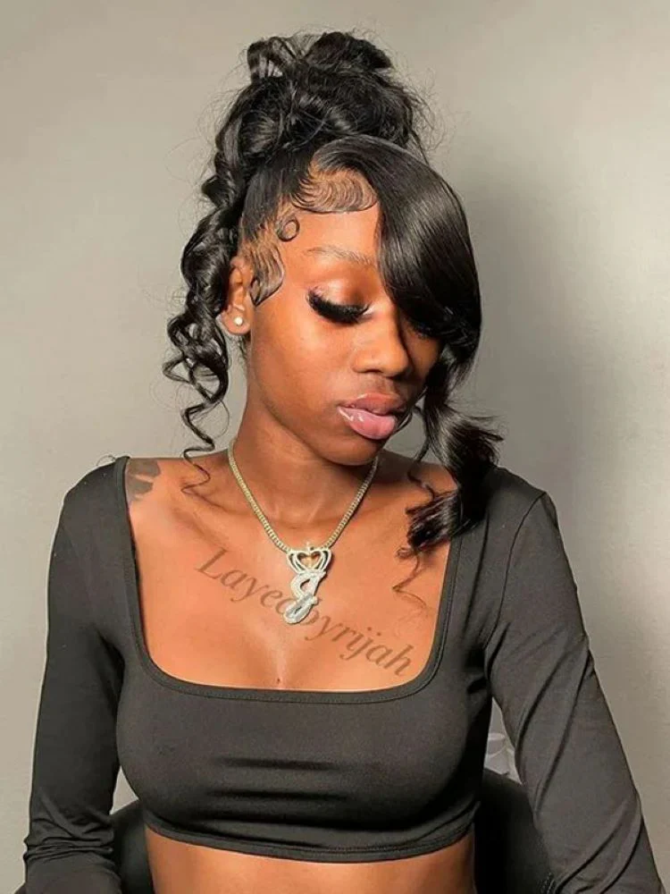 CurlyMe 360 Fit Pre-Cut Lace Wear Go Pre-Bleached Loose Deep Wave Human Hair Pre-Plucked Wig - Image 6