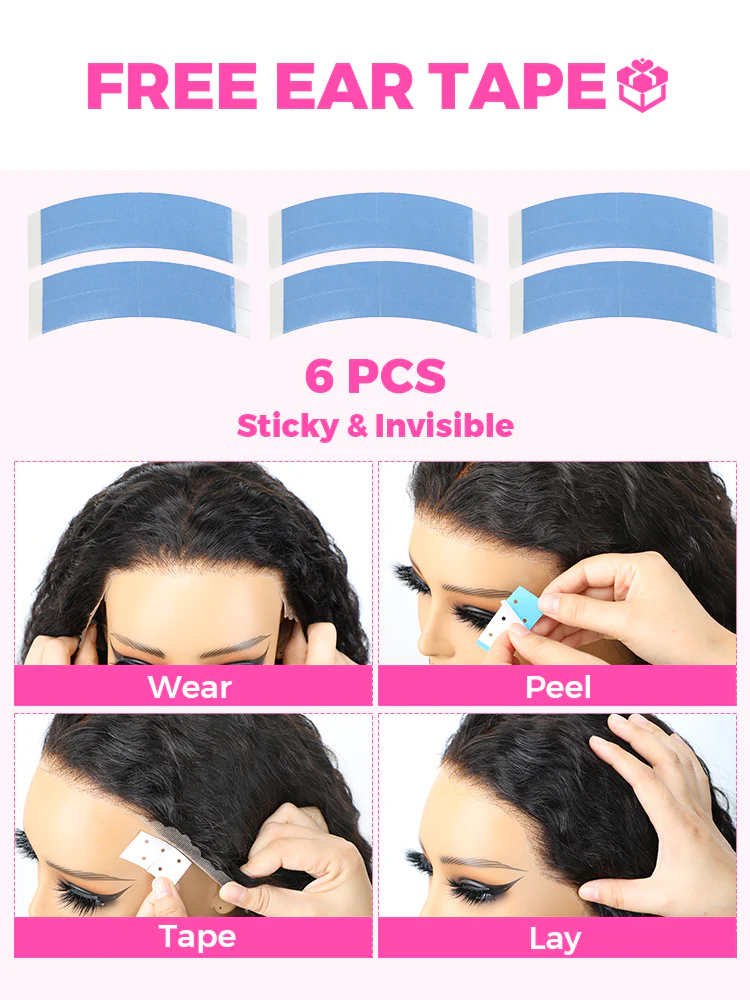 CurlyMe 360 Fit Pre-Cut Lace Wear Go Pre-Bleached Body Wave Human Hair Pre-Plucked Wig - Image 14