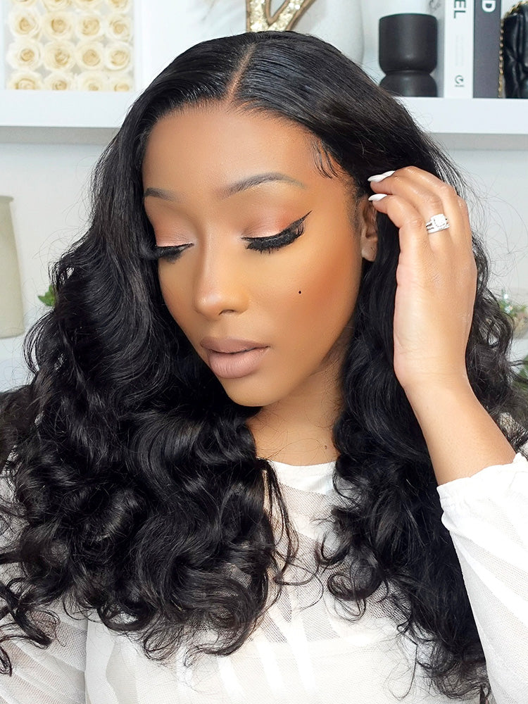 CurlyMe Ocean Wave Glueless Wear Go Wig Pre-cut HD Lace Wig Pre-plucked - Image 10