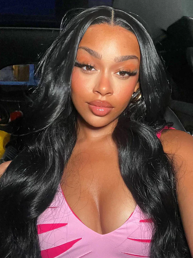 CurlyMe Body Wave Hair Gorgeous 4x4 Lace Closure Wig Pre Plucked Natural Color Curly Hair - Image 5