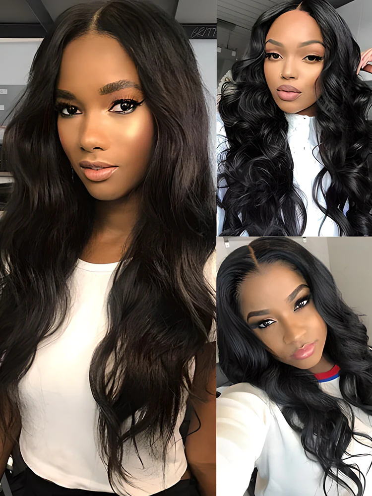 CurlyMe Body Wave Human Hair 4 Bundles with 4x4 Lace Closure - Image 3