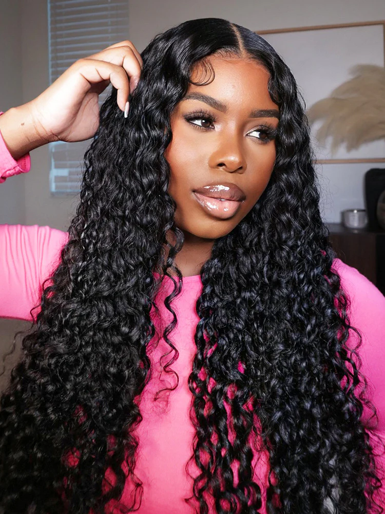 Deep Wave Hair Bundles Deal 1/3/4Pcs Natural Black Hair - Image 3