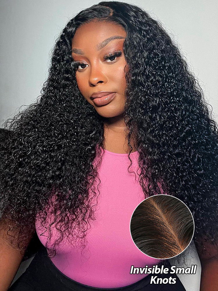 CurlyMe Deep Wave Long Hair 13x6 Lace Front Wigs Pre Plucked With Baby Hair - Image 9