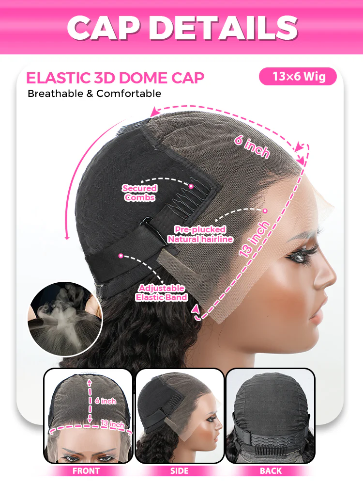 CurlyMe Silky Straight Long Hair 13x6 Lace Front Wigs Pre Plucked Natural Hairline - Image 6