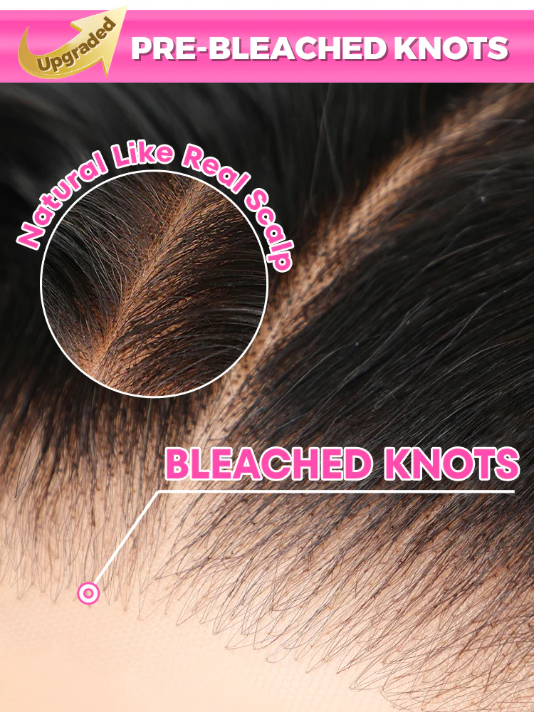 CurlyMe Silky Straight Long Hair 13x6 Lace Front Wigs Pre Plucked Natural Hairline - Image 7