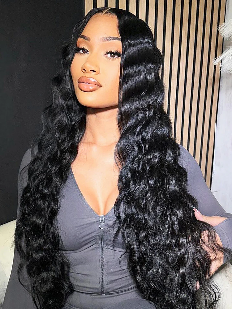 CurlyMe Loose Deep Wave Hair 13x6 Lace Front Wigs Unprocessed Hair On Sale - Image 10