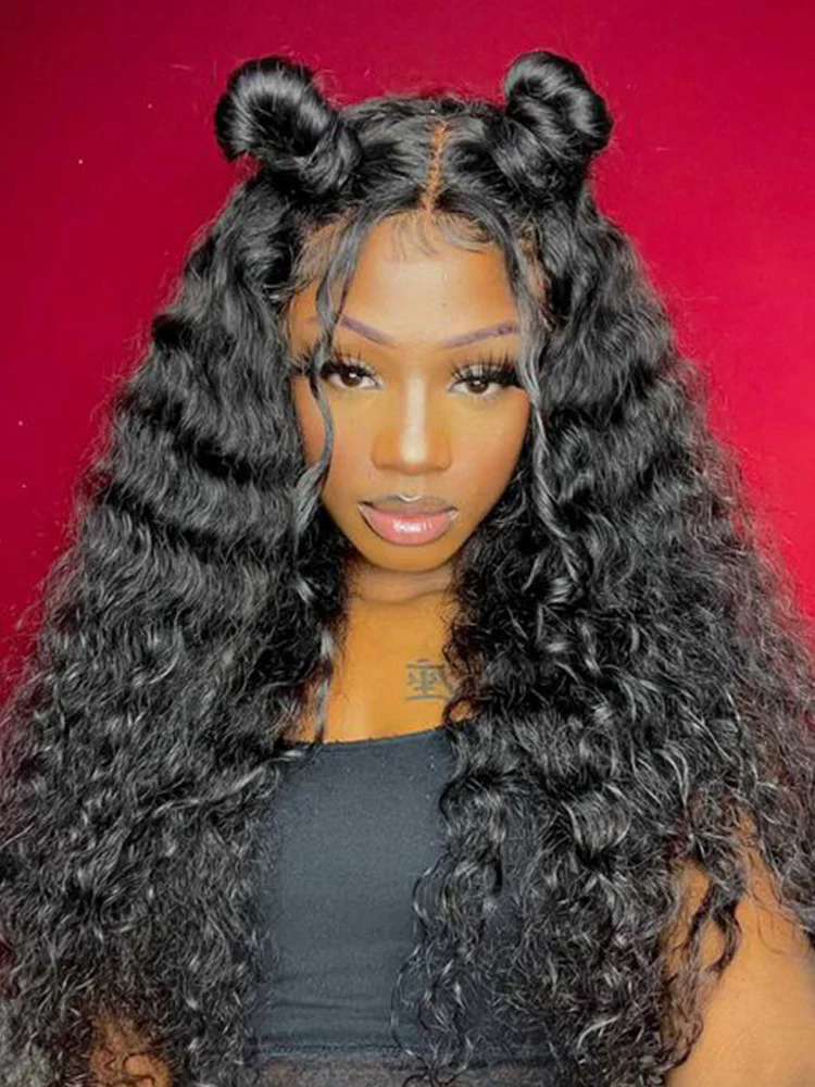 CurlyMe Natural Wave Hair 13x6 Lace Front Wigs Pre Plucked Wavy Hair - Image 7